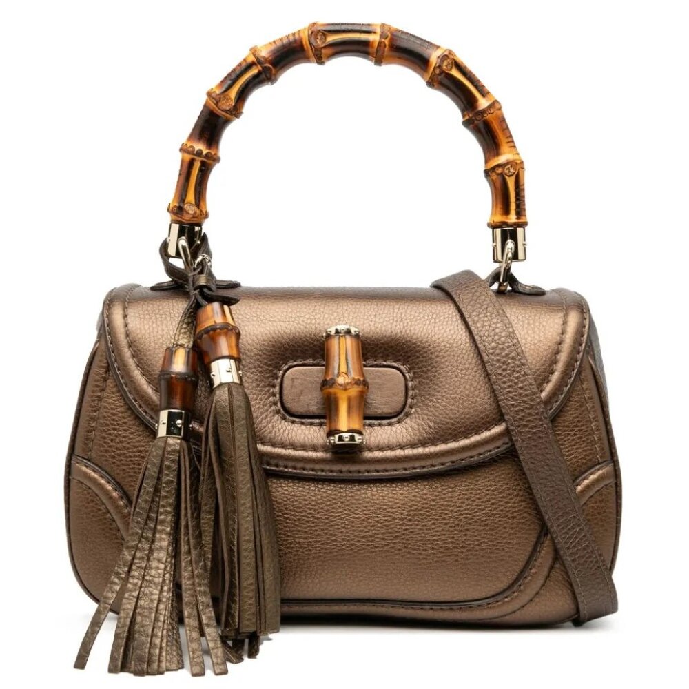 Gucci Medium Leather New Bamboo satchel